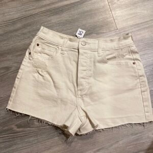 White denim cello shorts size small